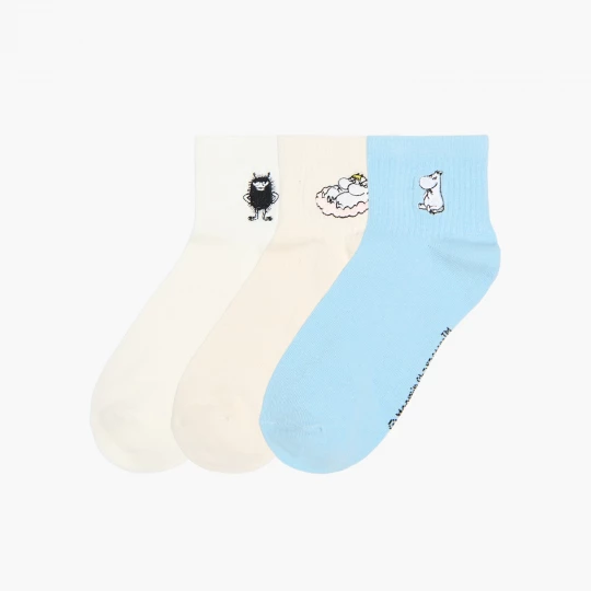 Obrázek produktu Cropp - Sada 3 párů ponožek The Moomins - vícebarevná