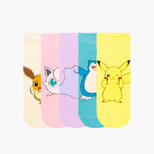 Obrázek produktu Cropp - Sada 5 párů ponožek s potiskem Pokémon - vícebarevná