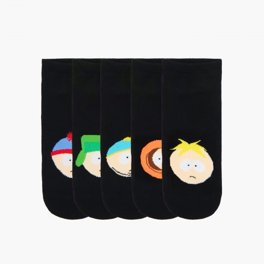 Obrázek produktu Cropp - Sada 5 párů ponožek s potiskem South Park - černý