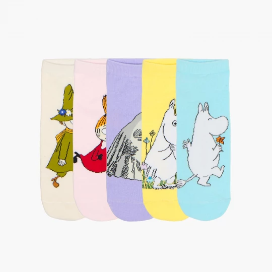 Obrázek produktu Cropp - Sada 5 párů ponožek s potiskem The Moomins - vícebarevná