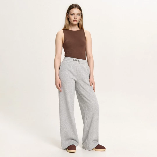 Obrázek produktu Cropp - Teplákové kalhoty basic - tmavě šedá