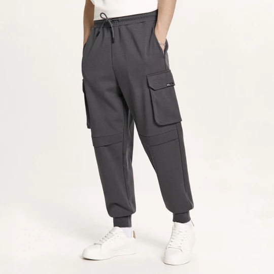 Obrázek produktu Cropp - Teplákové kalhoty cargo joggers - tmavě šedá