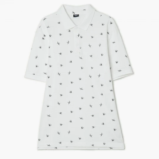 Obrázek produktu Cropp - Tričko polo s potiskem - bílá