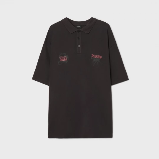 Obrázek produktu Cropp - Tričko polo s potiskem - černý