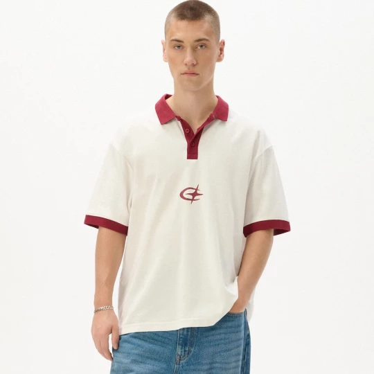 Obrázek produktu Cropp - Tričko polo s potiskem - hnědá