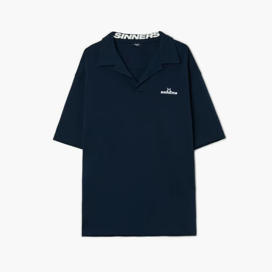 Obrázek produktu Cropp - Tričko polo s potiskem - tmavomodrá