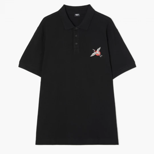 Obrázek produktu Cropp - Tričko polo s výšivkou - černý
