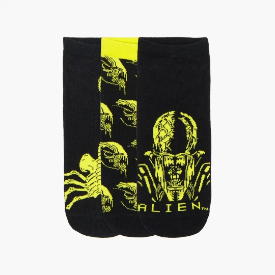 Obrázek produktu Cropp - Trojbalení ponožek s potiskem Alien - černý