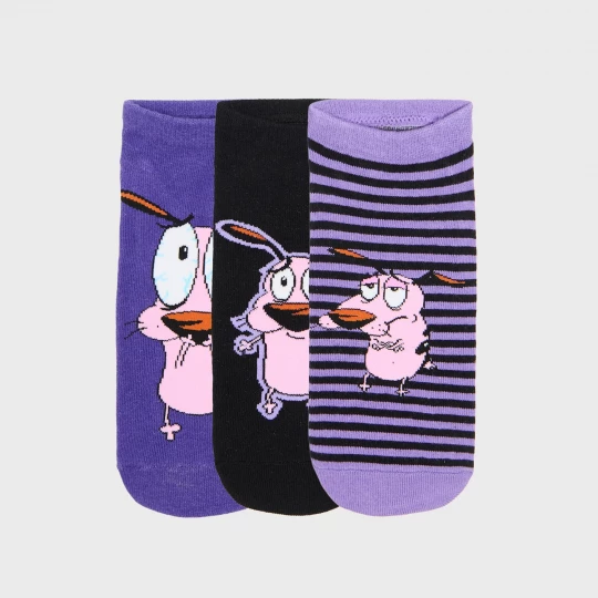 Obrázek produktu Cropp - Trojbalení ponožek s potiskem Courage the Cowardly Dog - vícebarevná