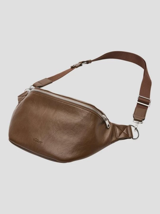 Obrázek produktu Crossbody kabelka s dvoubarevnou kapsou na zip uvnitř s.Oliver hnědá