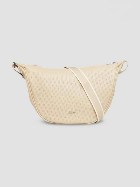 Obrázek produktu Crossbody taška z imitace kůže s nastavitelným ramenním popruhem s nastavitelnou délkou s.Oliver béžová