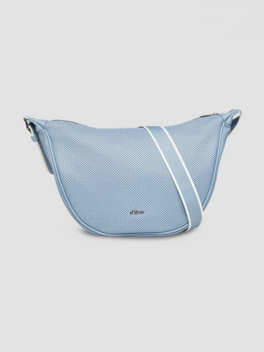 Obrázek produktu Crossbody taška z imitace kůže s nastavitelným ramenním popruhem s nastavitelnou délkou s.Oliver modrá