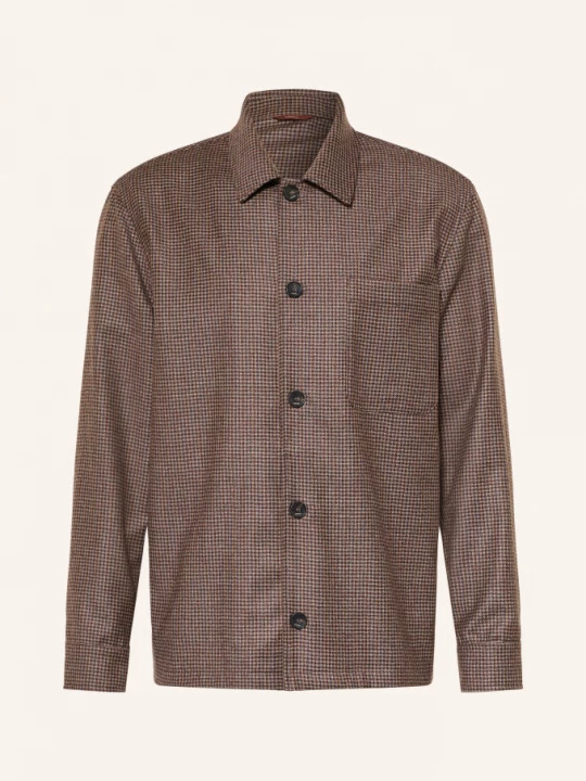Obrázek produktu Cruna Flanelový Overshirt Cardiff hnědá