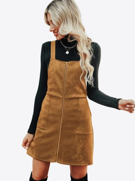 Obrázek produktu Cupshe Šaty 'Corduroy' hnědá