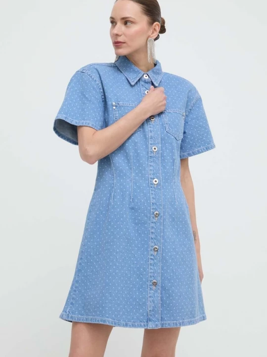 Obrázek produktu Custommade Džínové šaty Custommade Jamilah Dots modrá