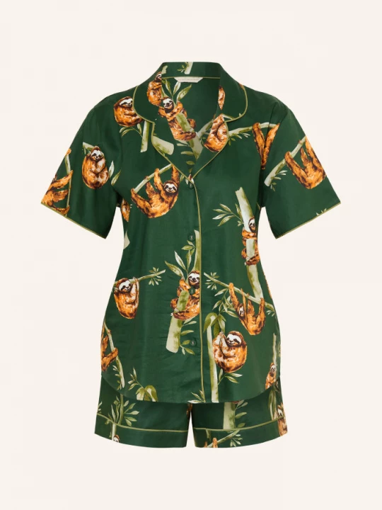 Obrázek produktu Cyberjammies Krátké Pyžamo zelená / hnědá / světle zelená