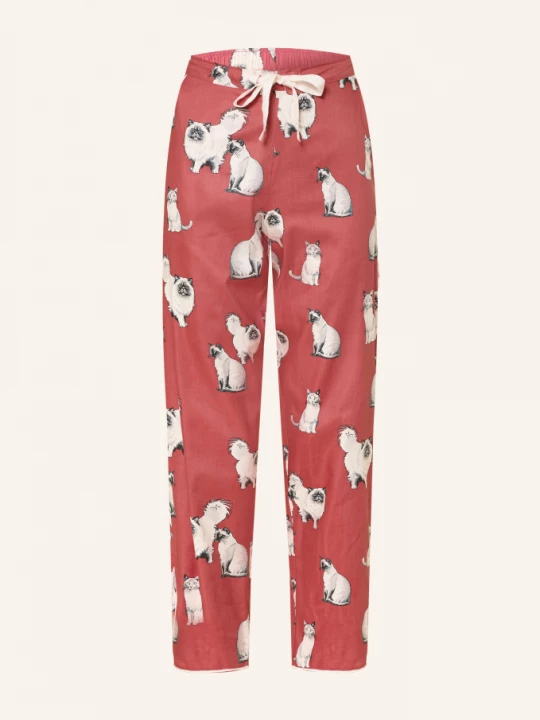 Obrázek produktu Cyberjammies Spací Kalhoty Josie červená / světle šedá / bílá