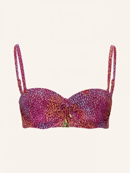 Obrázek produktu Cyell Bikiny S Kosticemi Burgundy Drops fuchsiová / černošedá / tmavě žlutá