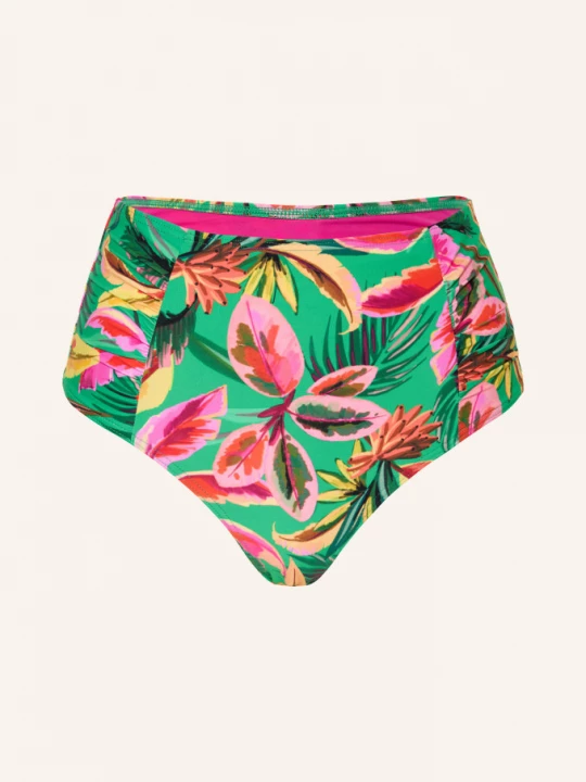 Obrázek produktu Cyell Bikiny S Vysokým Pasem Floral Forest zelená / růžová / světle červená
