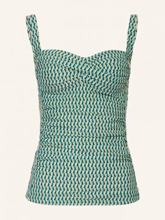 Obrázek produktu Cyell Tankini Top Groovy Graphic petrolejová / koňaková / bílá