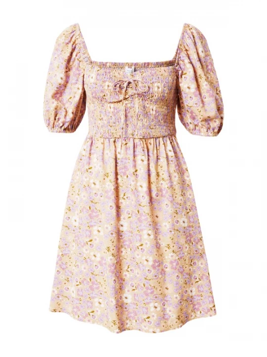 Obrázek produktu Daahls by Emma Roberts exclusively for ABOUT YOU Šaty 'Tilda' béžová / fialová / bílá