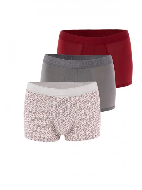 Obrázek produktu Dagi Boxerky šedá / červená / offwhite