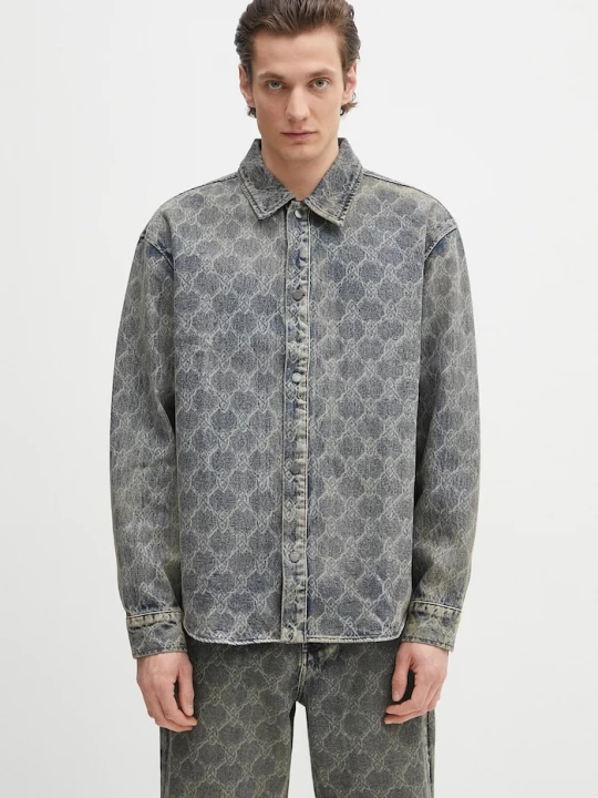 Obrázek produktu Daily Paper Bavlněná košile Daily Paper Shield Laser Denim Shirt modrá
