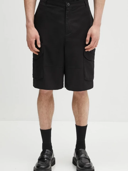 Obrázek produktu Daily Paper Bavlněné šortky Daily Paper Cotton Cargo Shorts černá