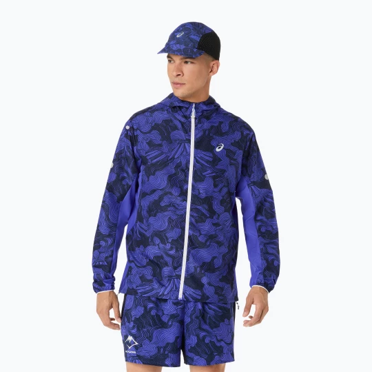 Obrázek produktu Dámská běžecká bunda ASICS Fujitrail Packable cobalt burst / indigo blue / cream