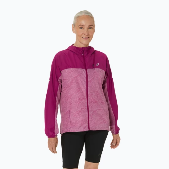 Obrázek produktu Dámská běžecká bunda ASICS Fujitrail Packable soft berry / blackberry Růžová