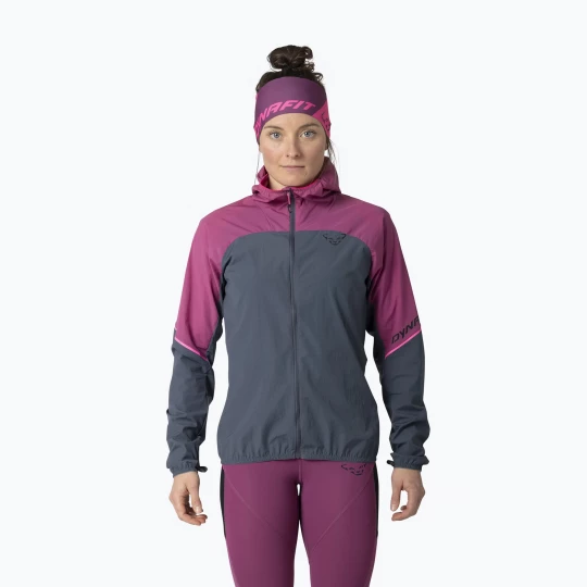 Obrázek produktu Dámská běžecká bunda DYNAFIT Alpine Wind magenta šedá