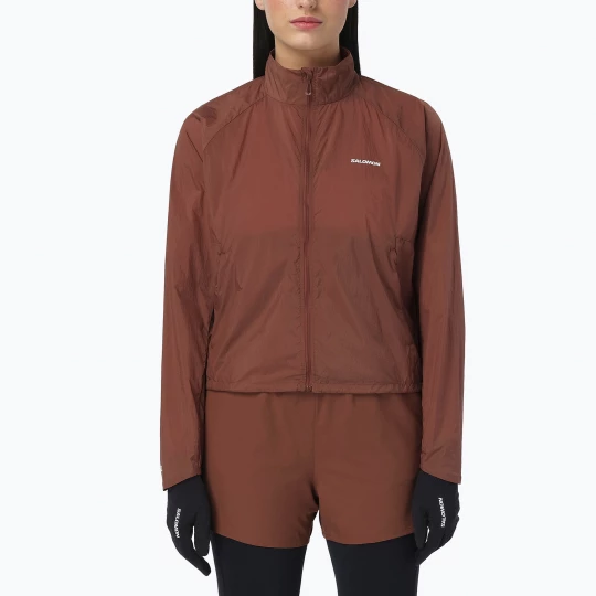 Obrázek produktu Dámská běžecká bunda Salomon Shakeout Fly burnt umber Hnědá
