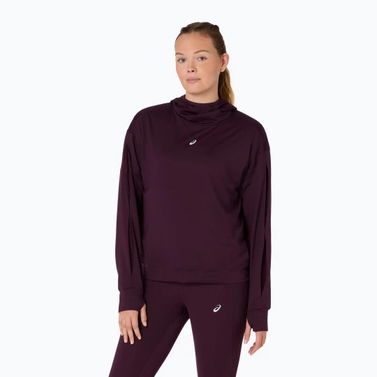 Obrázek produktu Dámská běžecká mikina ASICS Nagino Run Winter Hoodie dark aubergine vínová