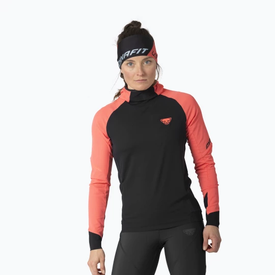 Obrázek produktu Dámská běžecká mikina DYNAFIT Alpine Hooded ultra coral / 0910 Černá