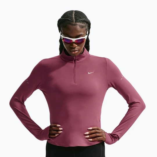 Obrázek produktu Dámská běžecká mikina Nike Swift Dri-FIT UV 1 / 4-Zip pink smoke