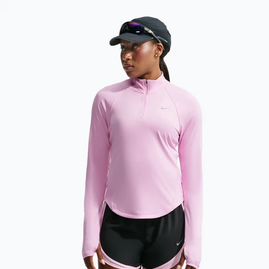 Obrázek produktu Dámská běžecká mikina Nike Tempo Dri-Fit 1 / 4 Zip pink rise