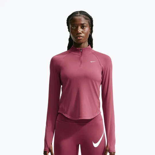 Obrázek produktu Dámská běžecká mikina Nike Tempo Dri-Fit 1 / 4 Zip pink smoke
