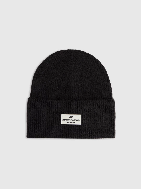 Obrázek produktu Dámská čepice beanie - černá 4F