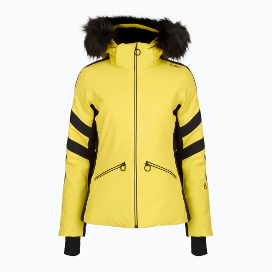 Obrázek produktu Dámská lyžařská bunda CMP 35W0246 with zip, hood and faux fur winter sun Žlutá