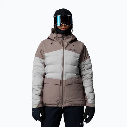 Obrázek produktu Dámská lyžařská bunda Columbia Glacier Ridge Down iron / flint grey Béžová