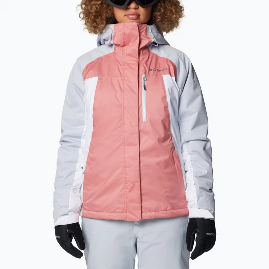 Obrázek produktu Dámská lyžařská bunda Columbia Snowy Summit Ins pink agave / white / cirrus grey dobby