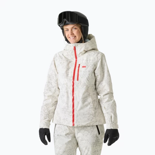 Obrázek produktu Dámská lyžařská bunda Helly Hansen Valdisere 3.0 cream new nordic aop Béžová