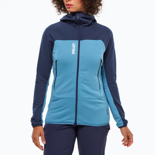 Obrázek produktu Dámská mikina Millet Fusion Grid Hoodie coronet blue / saphir
