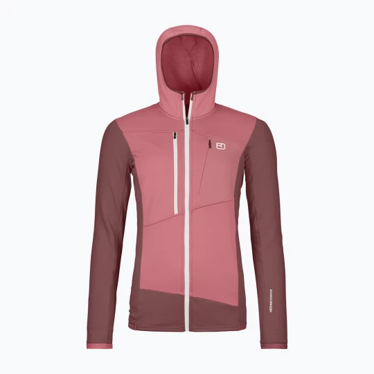Obrázek produktu Dámská mikina ORTOVOX Fleece Grid Hoody mountain rose Růžová