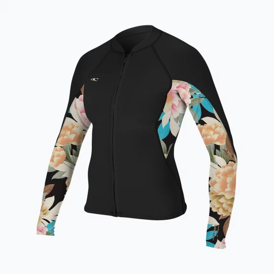 Obrázek produktu Dámská neoprenová bunda O'Neill Bahia 1 / 0, 5 mm Full-Zip Jacket black / mikah floral / black