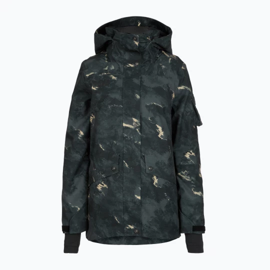Obrázek produktu Dámská snowboardová bunda 4F F586 multicolor allover Černá