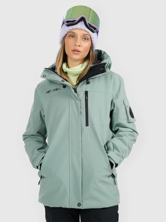 Obrázek produktu Dámská snowboardová bunda membrána 15000 - zelená 4F