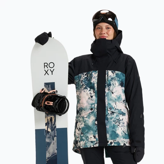 Obrázek produktu Dámská snowboardová bunda ROXY Gore-Tex Glade sea pine dreamy picture Černá