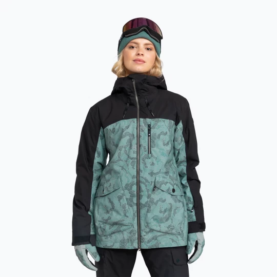Obrázek produktu Dámská snowboardová bunda ROXY Stated lily pad skicák Zelená
