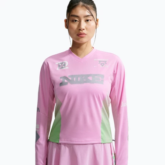 Obrázek produktu Dámské běžecké Longsleeve Nike Swift Jersey Top pink rise / illusion green